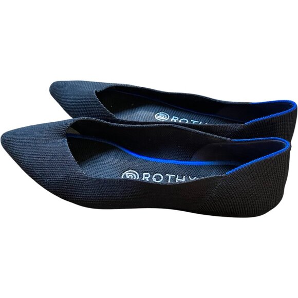Rothy's Pointed Flats The Point in Black Size 7 - Picture 2 of 7